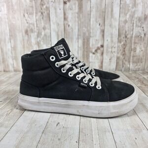 Splay REV HT Canvas Berlin High Top Sneakers Black Womens‎ Size 7 M 9 W